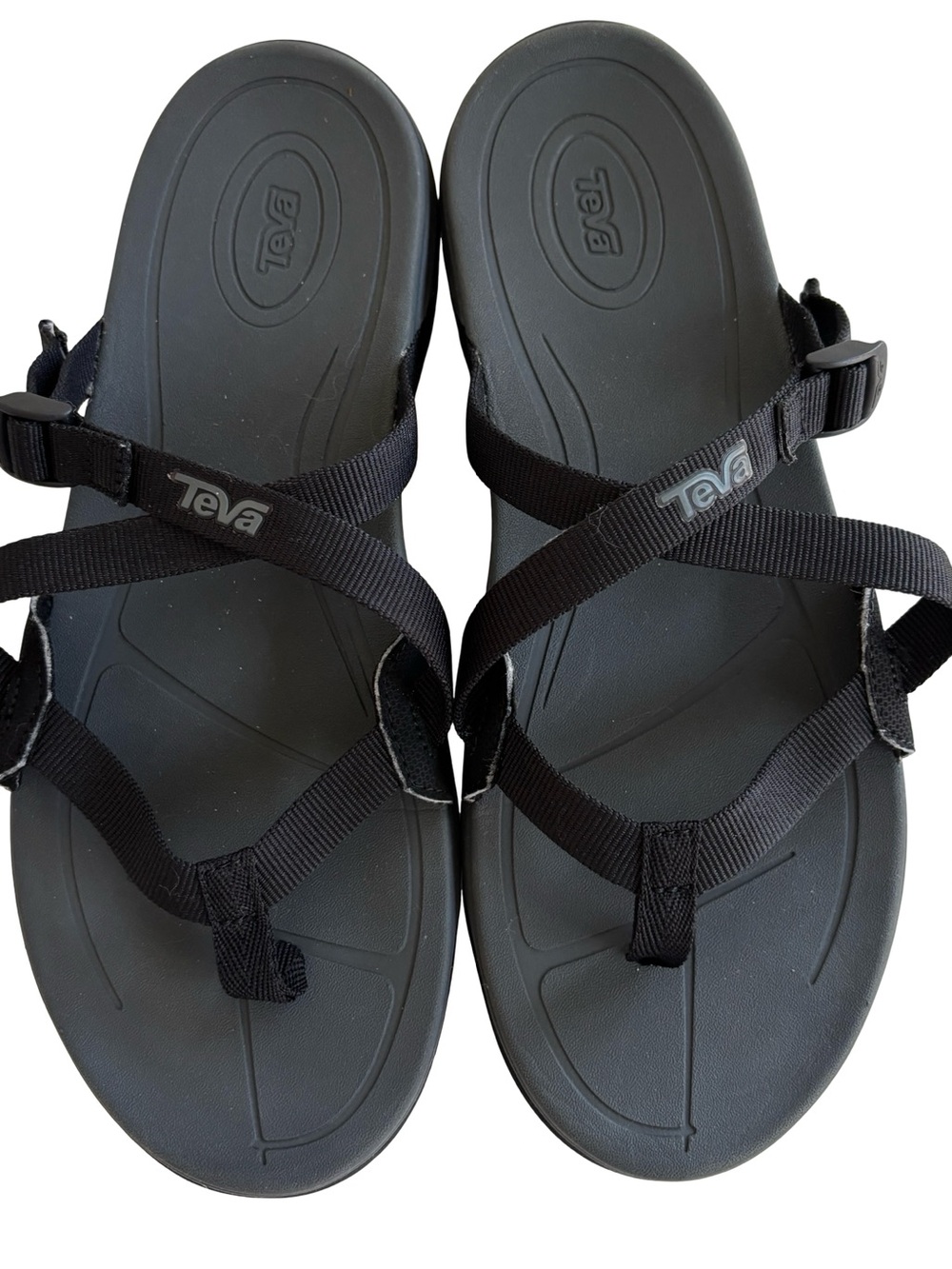 Teva Ascona Flip Women's Black Flip Flops Size 9